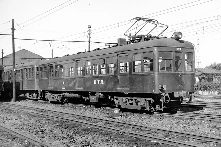 デハ1700型1704号車。東横線用車両の転用車。