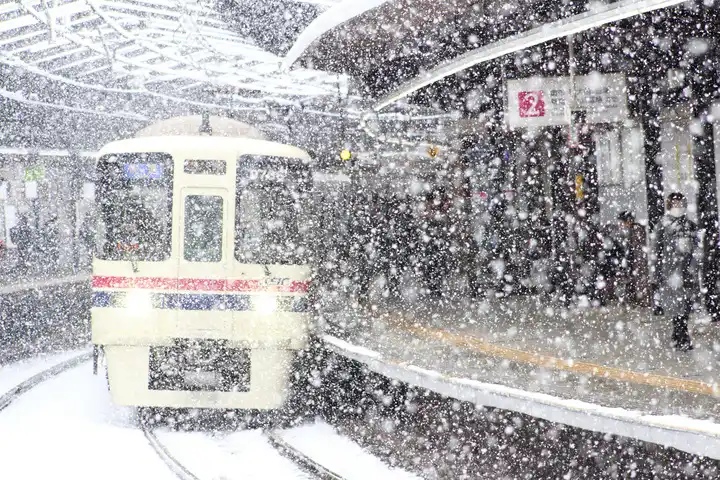 吹雪の到着の写真