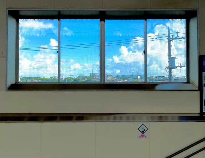 長沼駅の絵画の写真