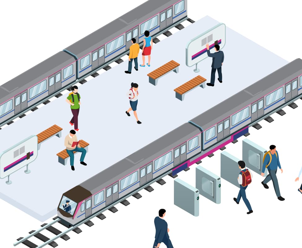 毎日の通学・通勤を支える「まちの足」 イメージ画像