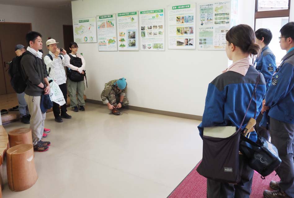 東京都水道局 落合出張所にて挨拶の写真