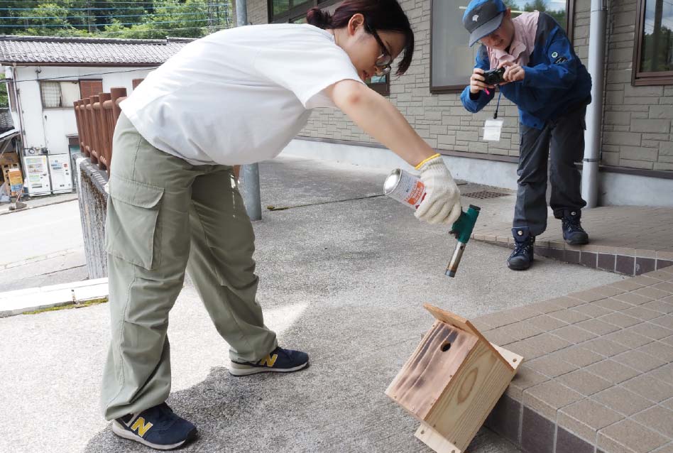 【巣箱づくり】の写真2