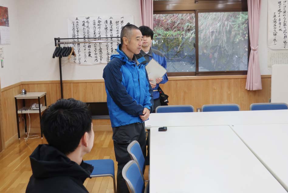 東京都水道局 落合出張所にて挨拶の写真1