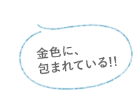 金色に、包まれている!!