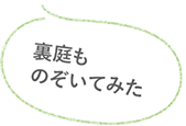 裏庭ものぞいてみた