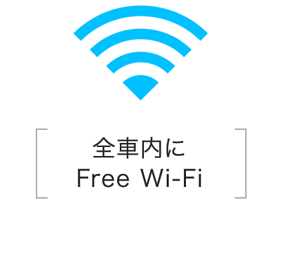 全車内にFree Wi-Fi